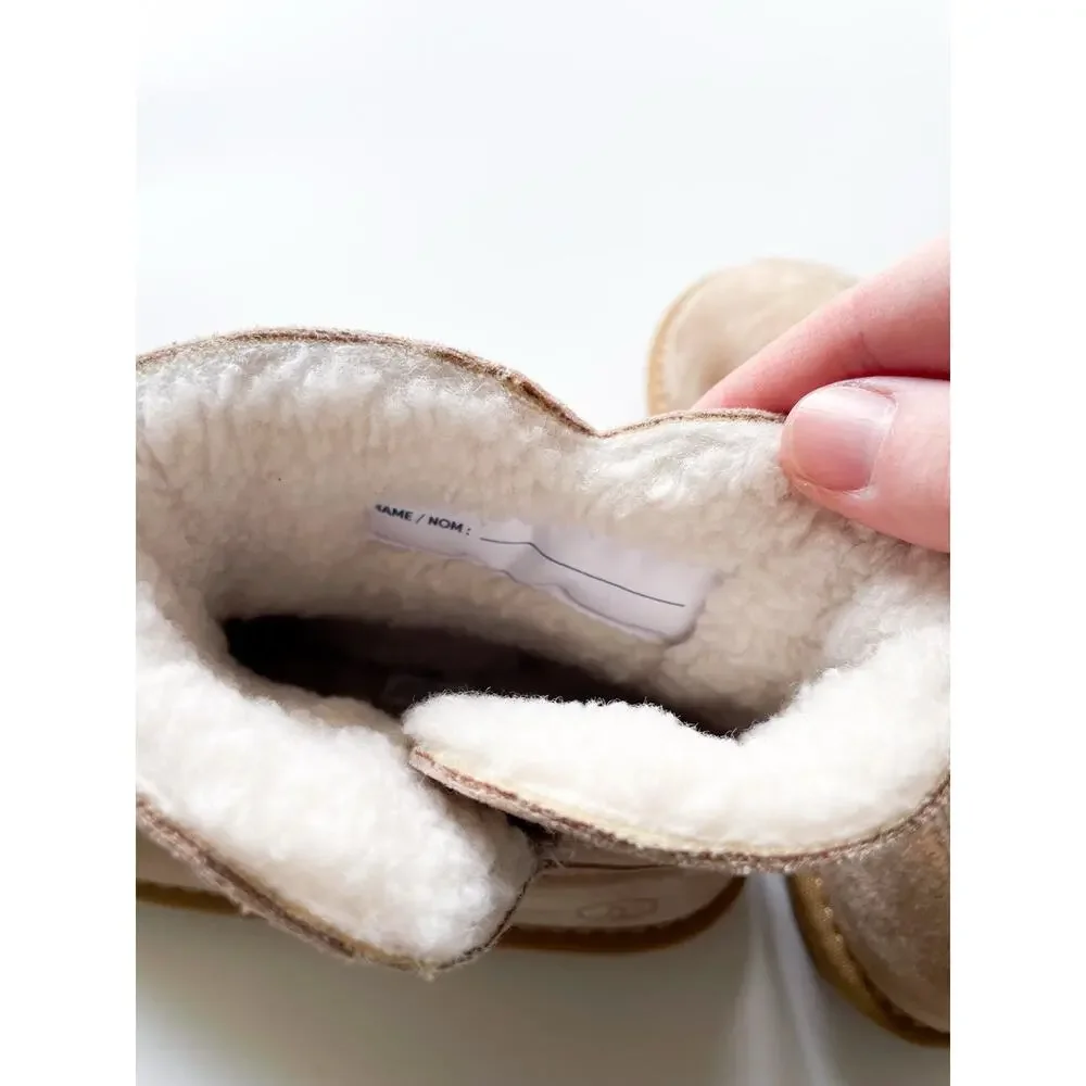 Lands' End Faux Fur Slip On Winter Boots Size Little Kid's 12